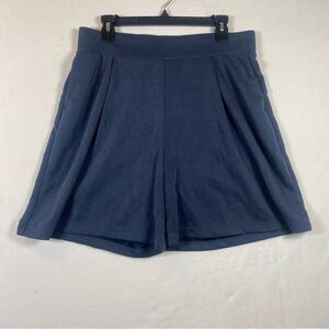 Ododos New With Tags Blue Tone Modal Software High Waist Wide Leg Shorts Size XL